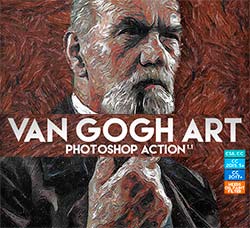 极品PS动作－梵高艺术(含高清视频教程)：Van Gogh Art Photoshop Action